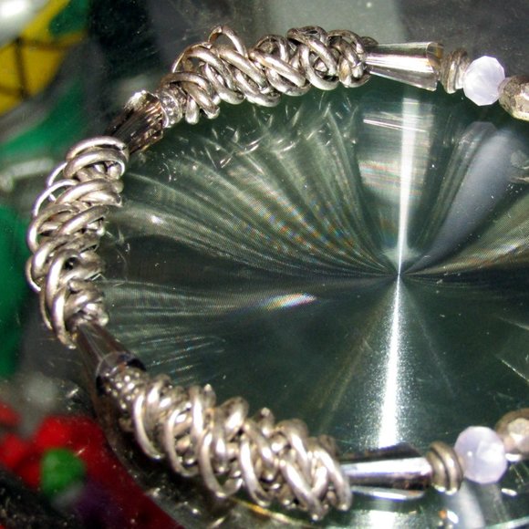 Vintage Alex & Ani Silver Tussle Charms Bracelet Extendable - Picture 1 of 6